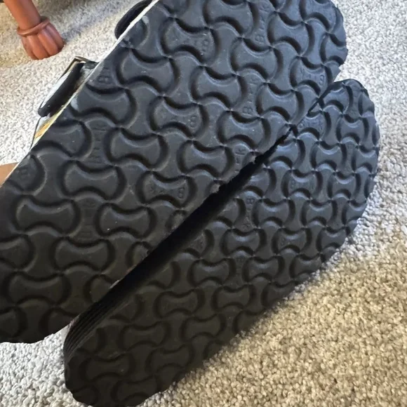 Striped Buckle Sandals - Picture 2 of 4